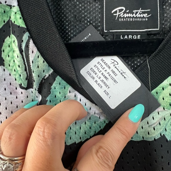 Primitive Floral Jersey Long Sleeve Top - Picture 8 of 11